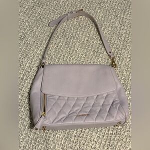 VERA BRADLEY Lilac Quilted Leather Shoulder / Crossbody Bag